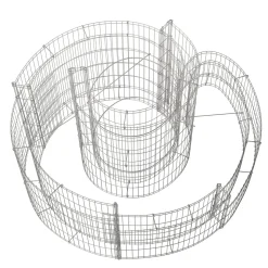 Gabione Kräuterspirale 90 x 110 x 60 cm