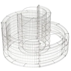Gabione Kräuterspirale 90 x 110 x 60 cm