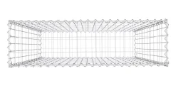 Gabione 100 x 30 x 100 cm