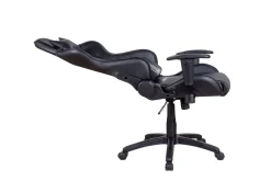 Gamingstuhl Bürostuhl Leder LIMITLESS schwarz