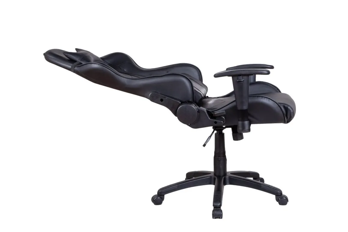 Gamingstuhl Bürostuhl Leder LIMITLESS schwarz
