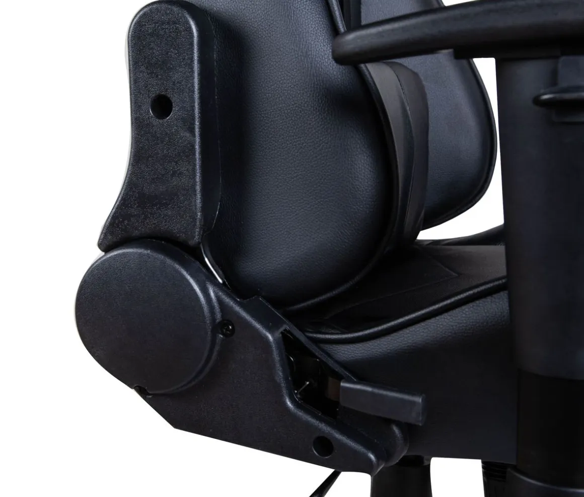 Gamingstuhl Bürostuhl Leder LIMITLESS schwarz