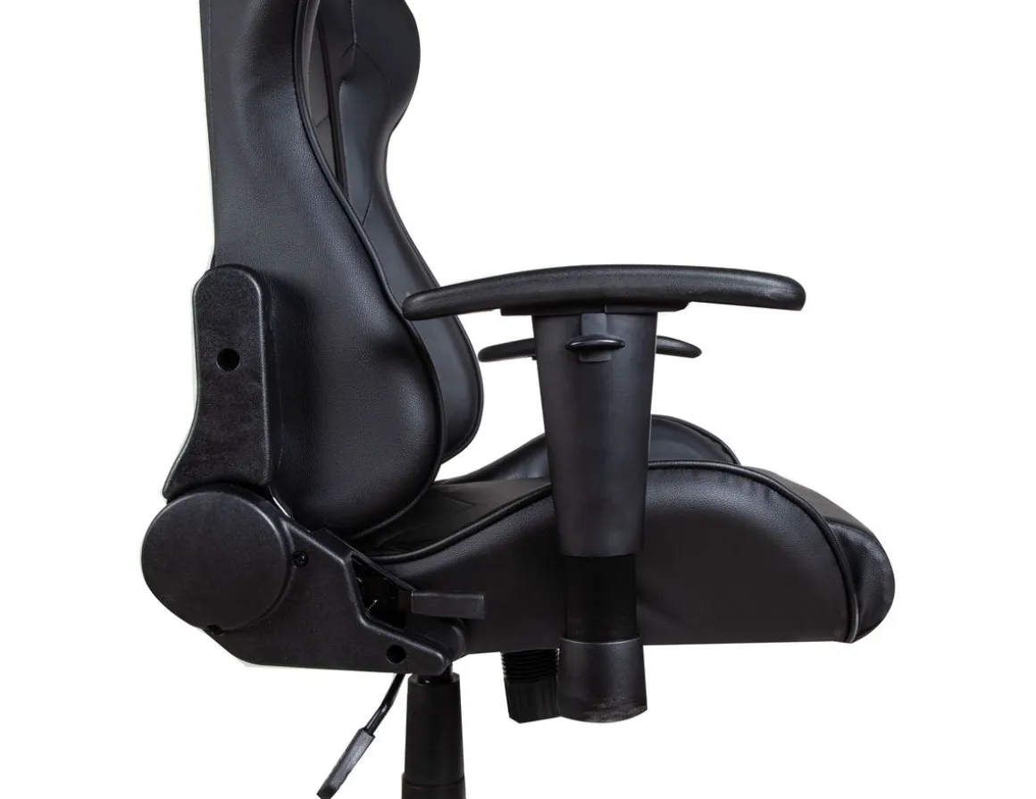 Gamingstuhl Bürostuhl Leder LIMITLESS schwarz