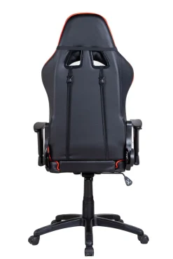 Gamingstuhl Bürostuhl Leder LIMITLESS schwarz/rot