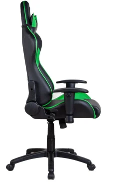 Gamingstuhl Bürostuhl Leder LIMITLESS schwarz/grün