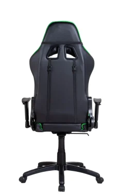 Gamingstuhl Bürostuhl Leder LIMITLESS schwarz/grün