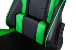 Gamingstuhl Bürostuhl Leder LIMITLESS schwarz/grün