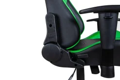 Gamingstuhl Bürostuhl Leder LIMITLESS schwarz/grün