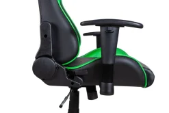 Gamingstuhl Bürostuhl Leder LIMITLESS schwarz/grün