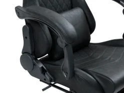 Gamingstuhl Bürostuhl Leder mit Massagefunktion GREG schwarz