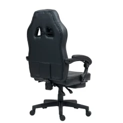Gamingstuhl Bürostuhl Leder mit Massagefunktion ITAN schwarz
