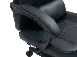 Gamingstuhl Bürostuhl Leder mit Massagefunktion ITAN schwarz