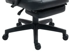 Gamingstuhl Bürostuhl Leder mit Massagefunktion ITAN schwarz