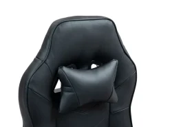 Gamingstuhl Bürostuhl Leder mit Massagefunktion ITAN schwarz