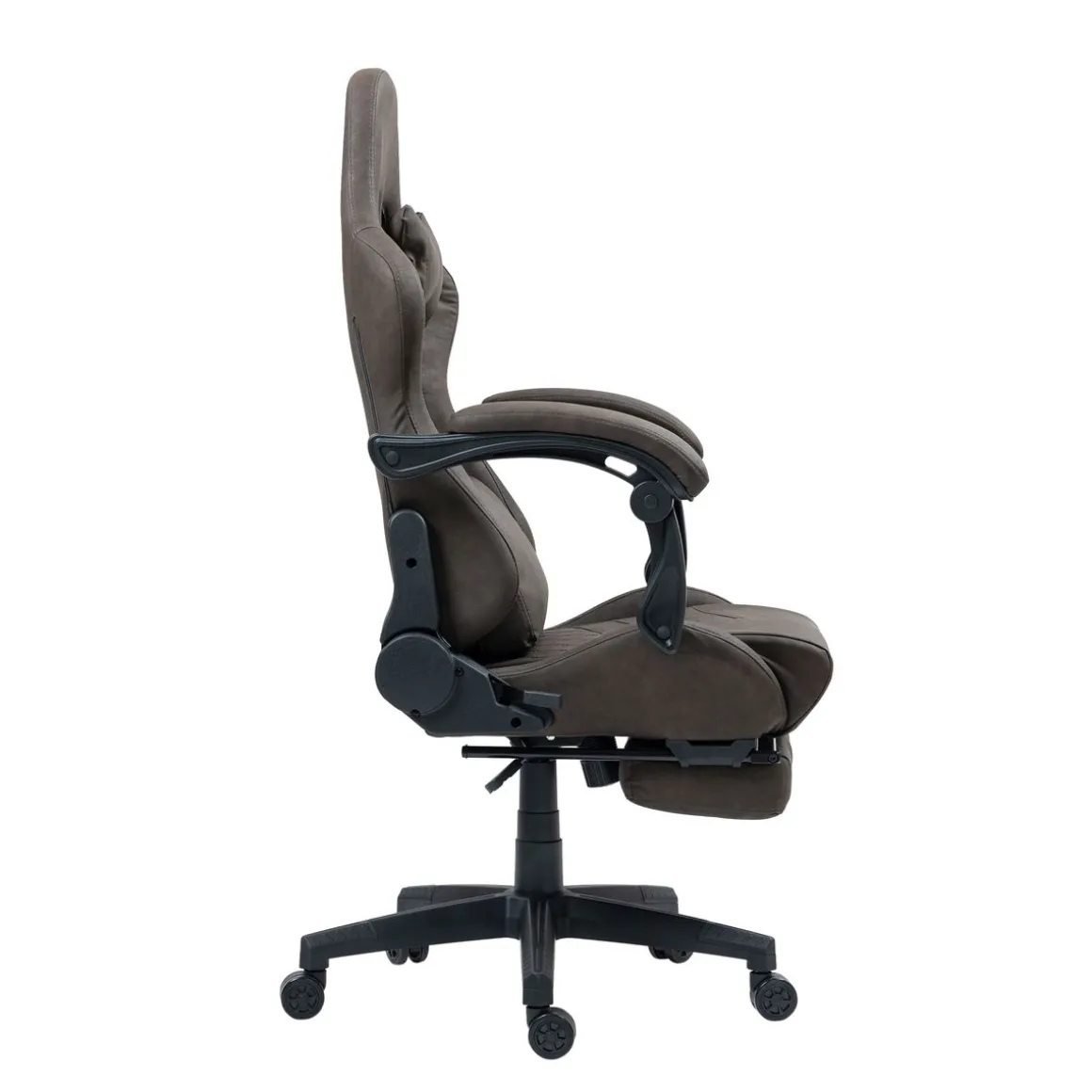 Gamingstuhl Bürostuhl Leder mit Massagefunktion GREG braun