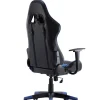 Gamingstuhl Bürostuhl Leder STREAM blau
