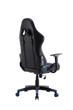 Gamingstuhl Bürostuhl Leder STREAM blau