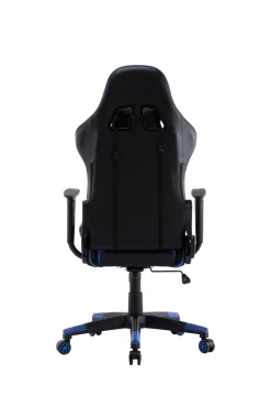 Gamingstuhl Bürostuhl Leder STREAM blau