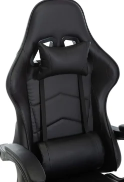 Gamingstuhl Bürostuhl Leder THUNDERBOLT schwarz