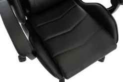 Gamingstuhl Bürostuhl Leder THUNDERBOLT schwarz