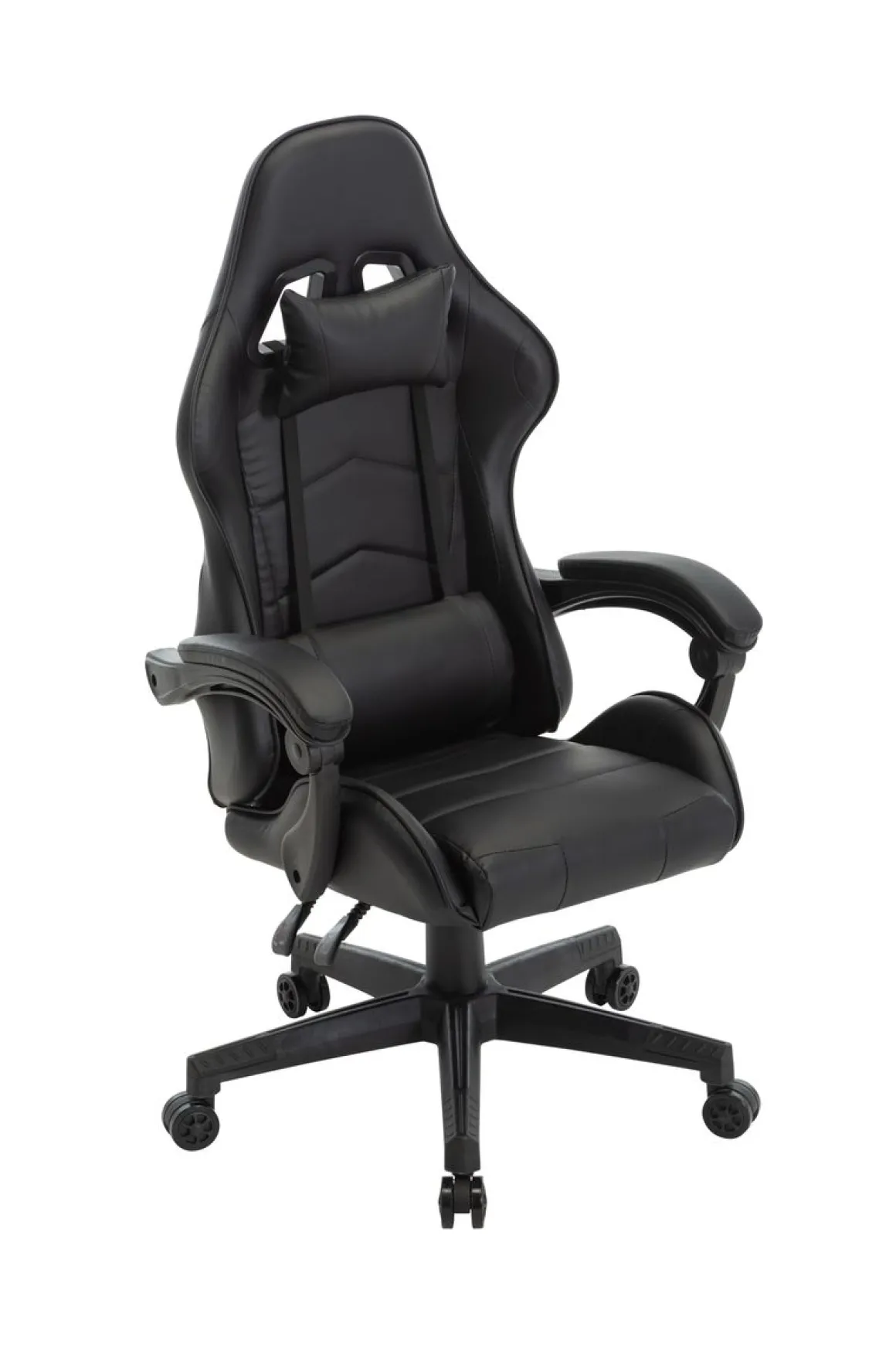 Gamingstuhl Bürostuhl Leder THUNDERBOLT schwarz