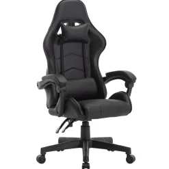 Gamingstuhl Bürostuhl Leder THUNDERBOLT schwarz