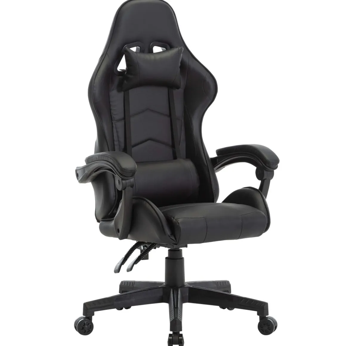 Gamingstuhl Bürostuhl Leder THUNDERBOLT schwarz