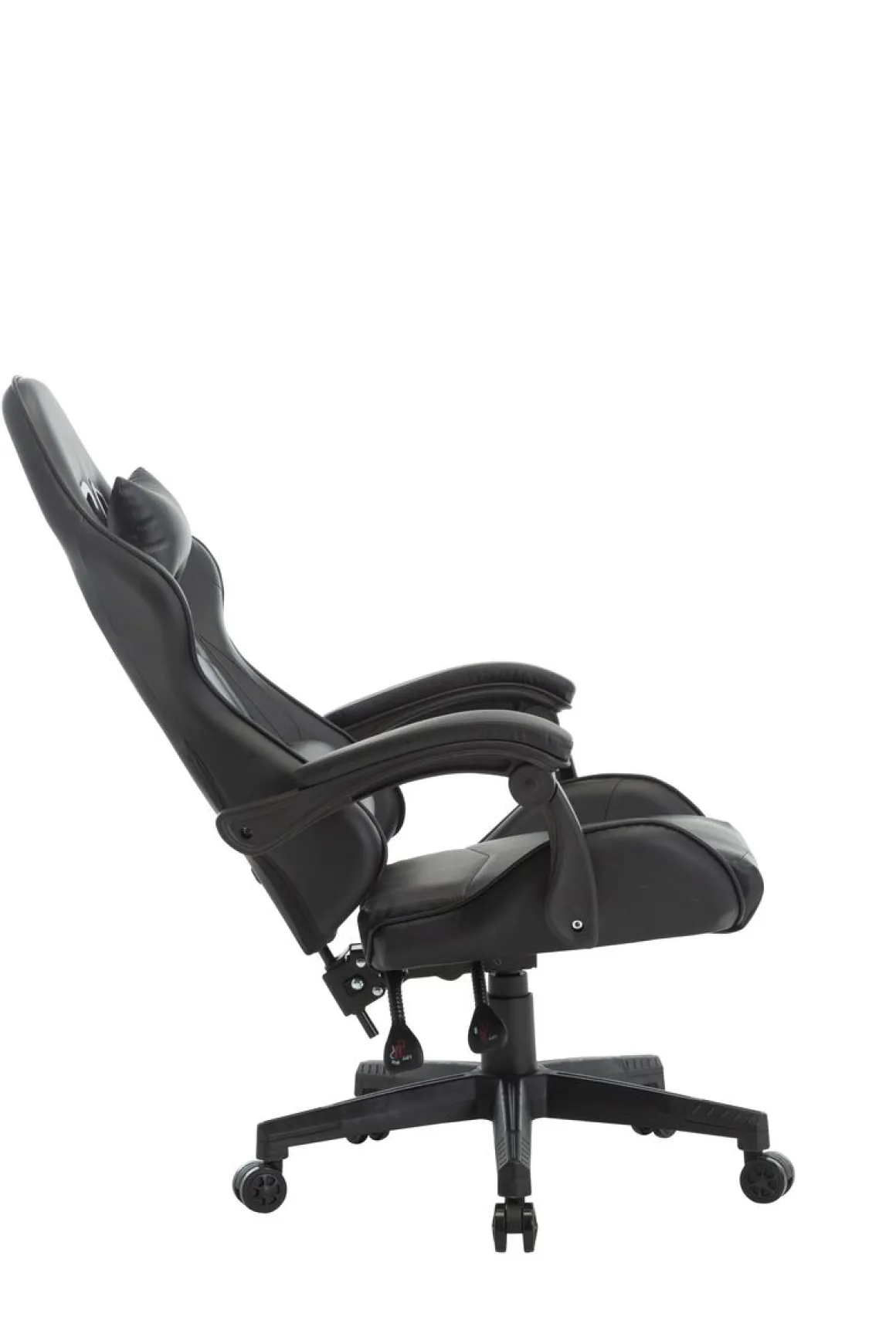 Gamingstuhl Bürostuhl Leder THUNDERBOLT schwarz