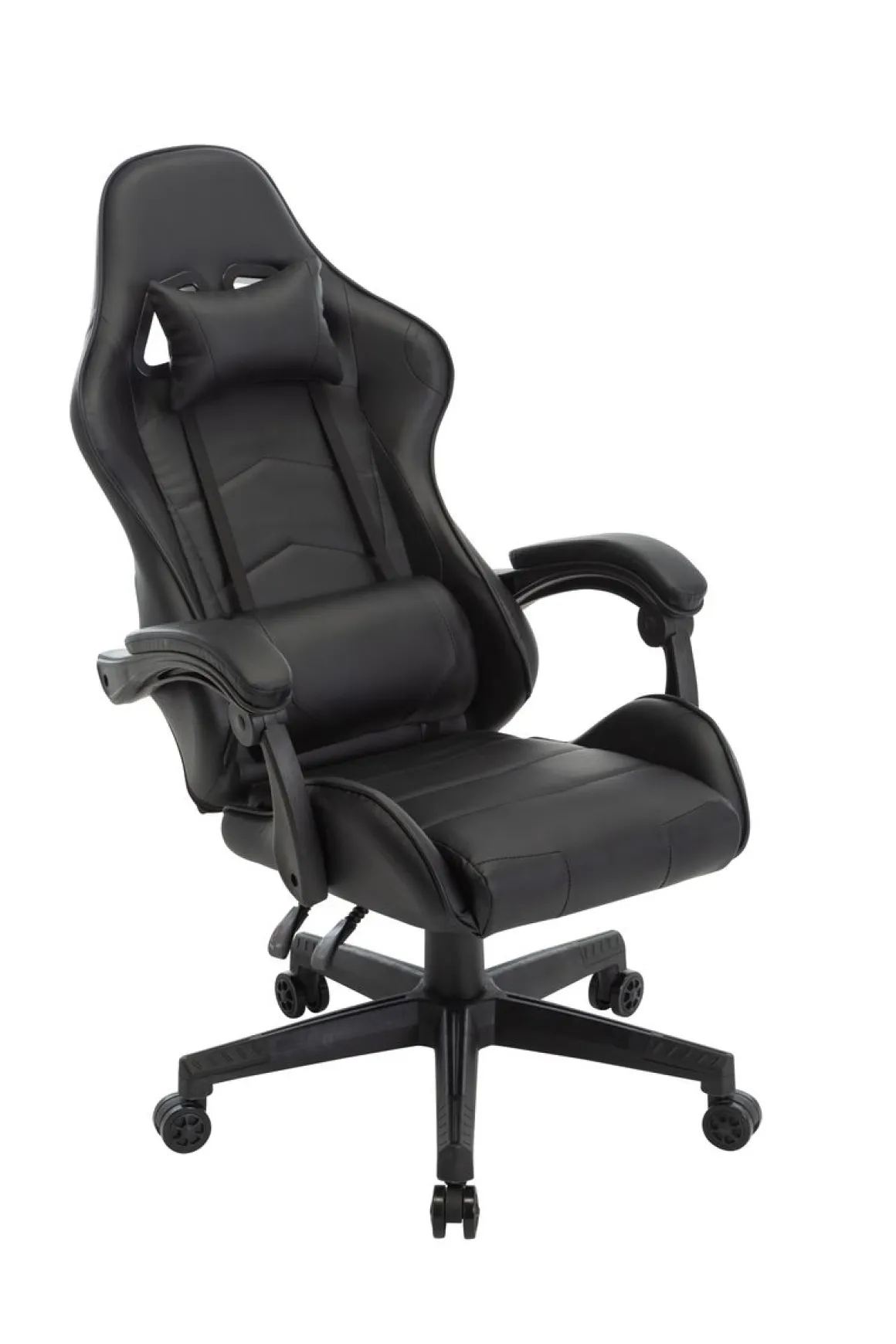 Gamingstuhl Bürostuhl Leder THUNDERBOLT schwarz