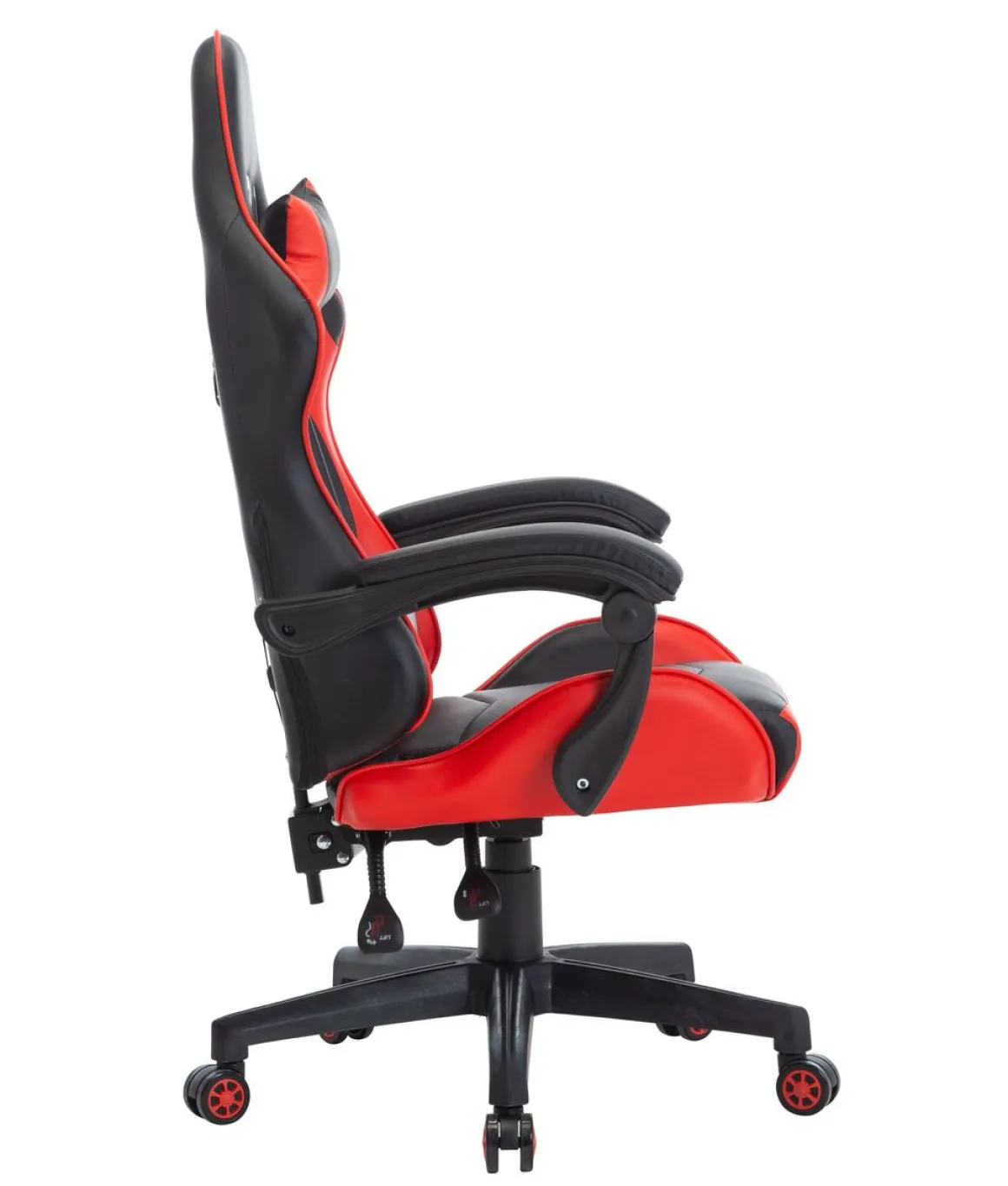 Gamingstuhl Bürostuhl Leder THUNDERBOLT rot