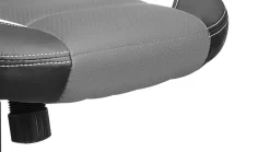 Gaming Stuhl Bürostuhl Leder TURBO grau/schwarz