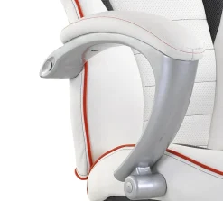 Gaming Stuhl Bürostuhl Leder TURBO weiss