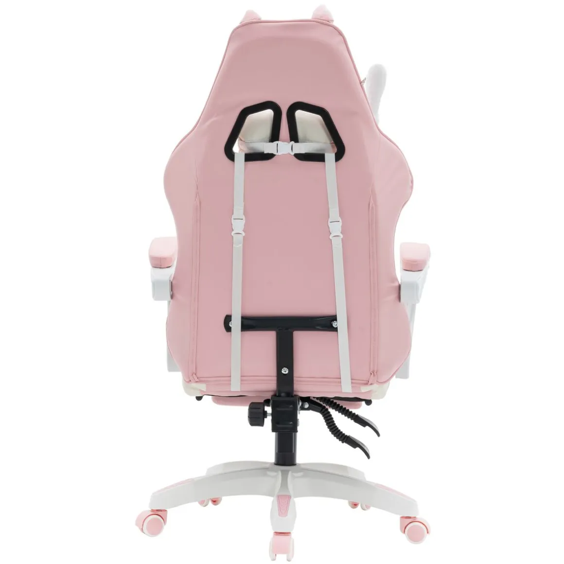 Gamingstuhl Bürostuhl Leder WINIFRED rosa/weiss