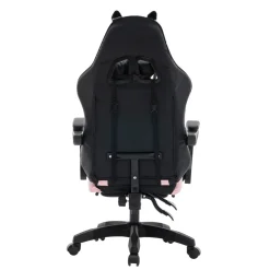 Gamingstuhl Bürostuhl Leder WINIFRED schwarz/rosa