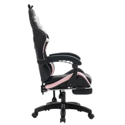 Gamingstuhl Bürostuhl Leder WINIFRED schwarz/rosa