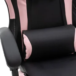 Gamingstuhl Bürostuhl Leder WINIFRED schwarz/rosa