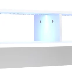 Gamingtisch LED REGULUS 180 x 66 x 91 cm weiss
