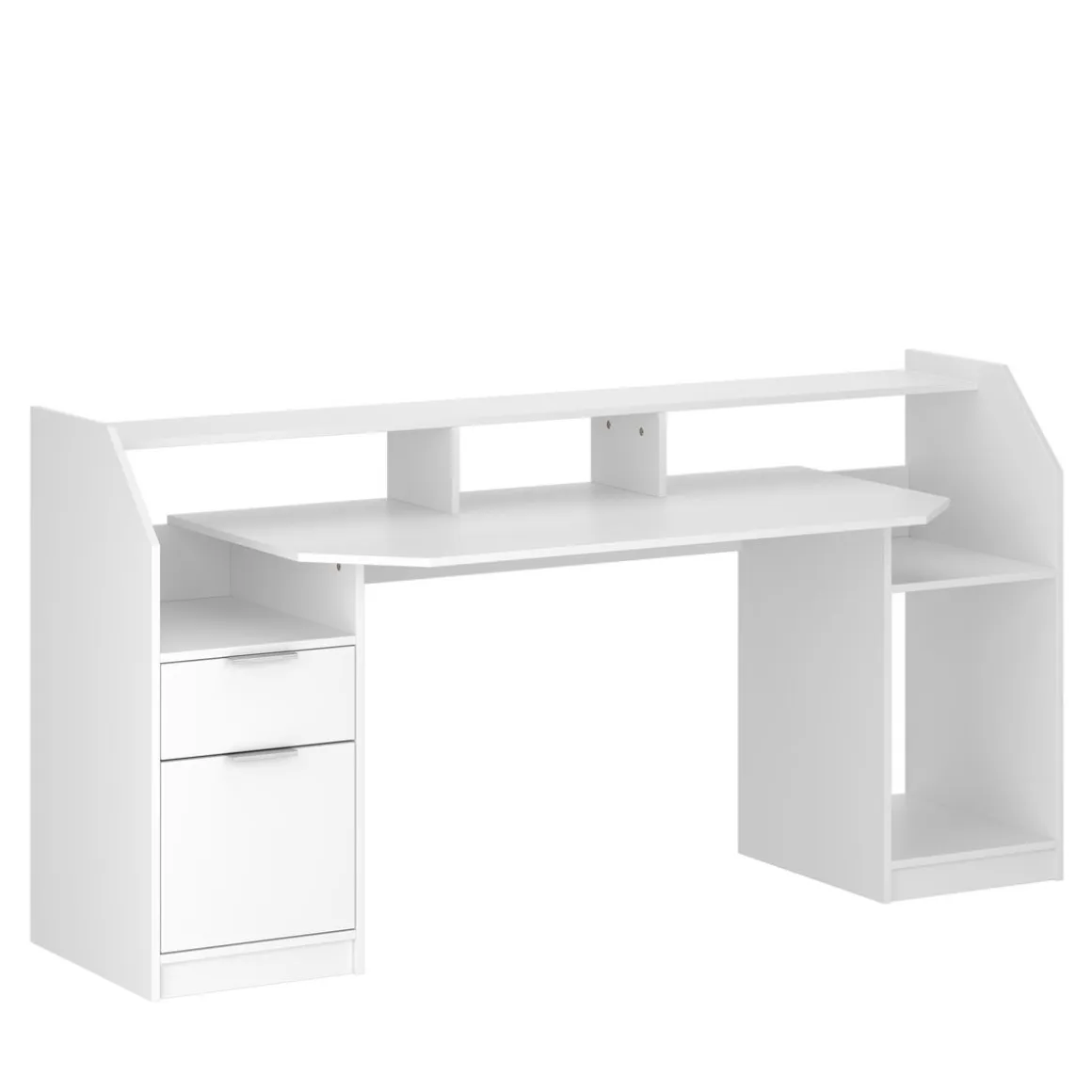 Gamingtisch LED REGULUS 180 x 66 x 91 cm weiss