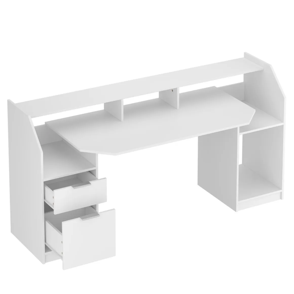 Gamingtisch LED REGULUS 180 x 66 x 91 cm weiss