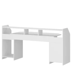 Gamingtisch LED REGULUS 180 x 66 x 91 cm weiss