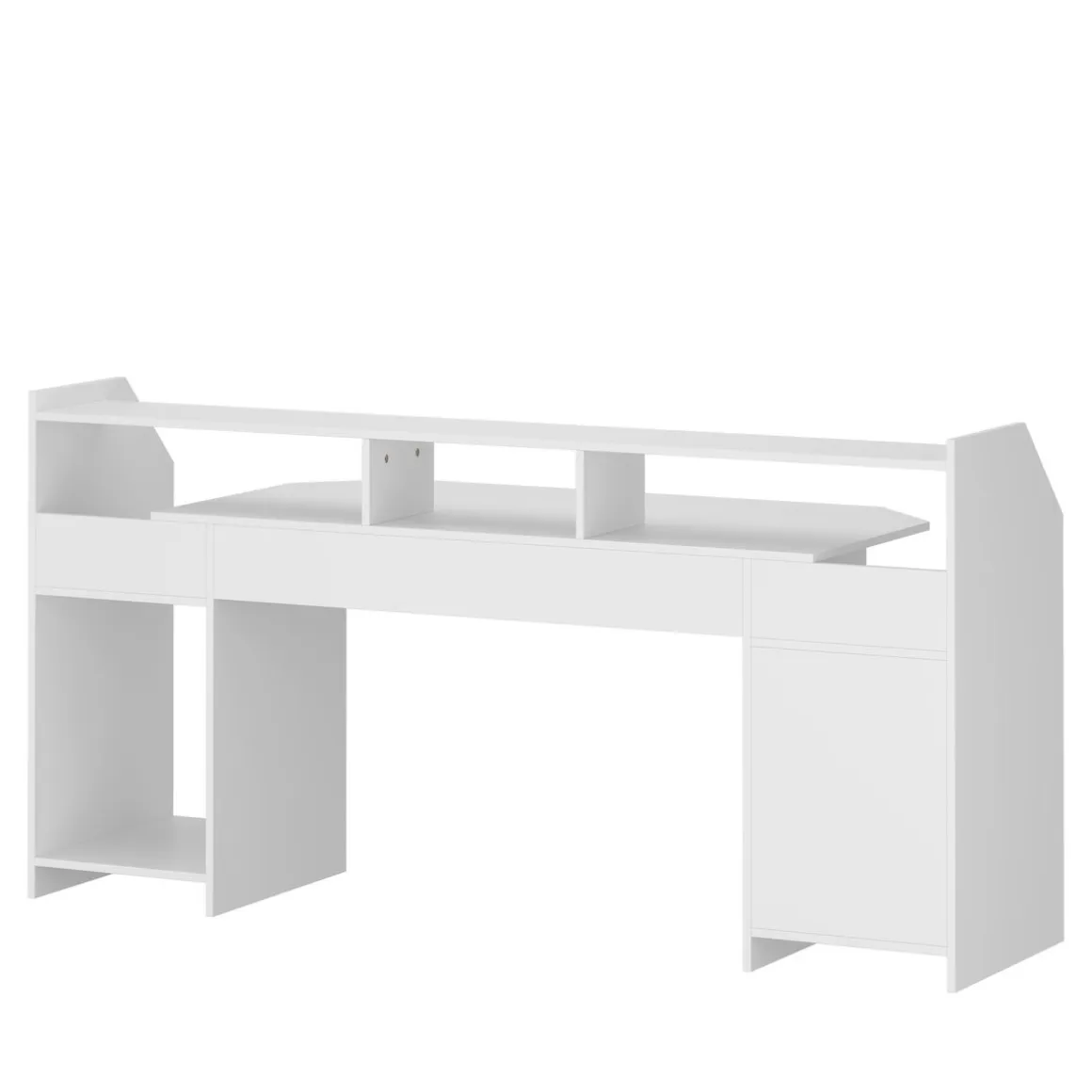 Gamingtisch LED REGULUS 180 x 66 x 91 cm weiss