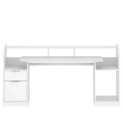Gamingtisch LED REGULUS 180 x 66 x 91 cm weiss