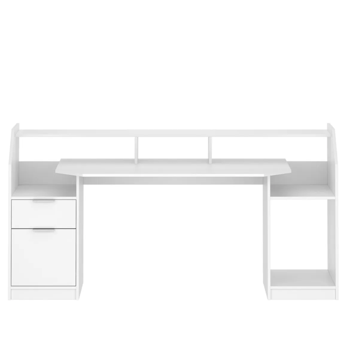 Gamingtisch LED REGULUS 180 x 66 x 91 cm weiss