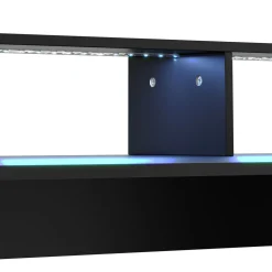 Gamingtisch LED REGULUS 180 x 66 x 91 cm schwarz