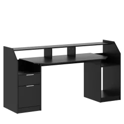Gamingtisch LED REGULUS 180 x 66 x 91 cm schwarz