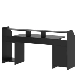 Gamingtisch LED REGULUS 180 x 66 x 91 cm schwarz