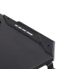 Gamingtisch LED 120 x 60 x 73 cm schwarz