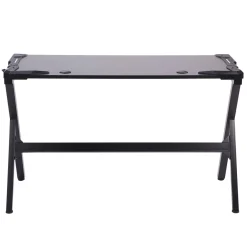 Gamingtisch LED 120 x 60 x 73 cm schwarz