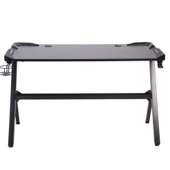 Gamingtisch LED 120 x 60 x 73 cm schwarz