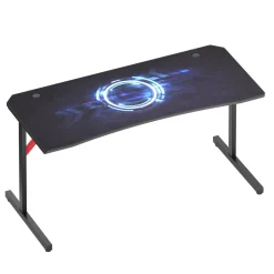 Gamingtisch 160 x 70 x 75 cm schwarz